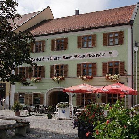Hotel Zum Grunen Baum Plattling Exteriör bild